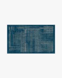 Linear Oasis Blue Rug - 60x90 - Machine Washable Area Rug - Kid & Pet Friendly - Indoor Rugs - Ruggable - thumbnail 2