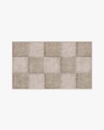 Hearth Check Warm Grey Rug - 60x90 - Machine Washable Area Rug - Kid & Pet Friendly - Indoor Rugs - Ruggable - thumbnail 2