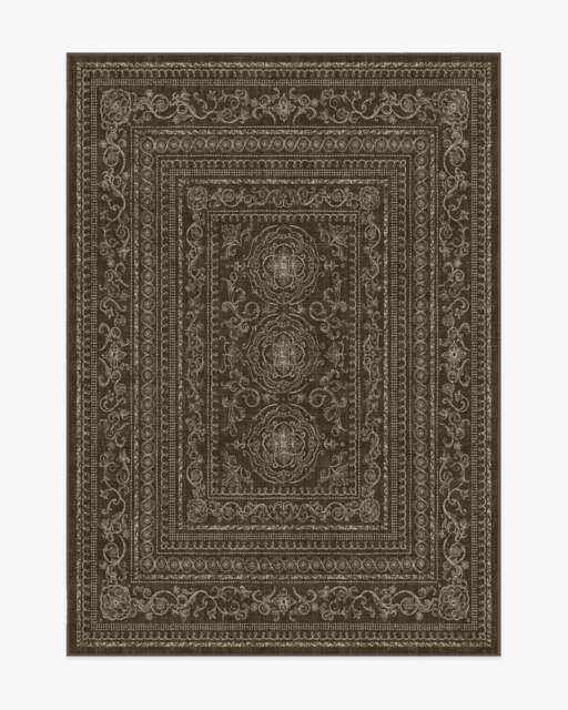 Gisele Dark Wood Rug Brown - 150x215 - Machine Washable Area Rug - Kid & Pet Friendly - Indoor Rugs - Ruggable - image 1