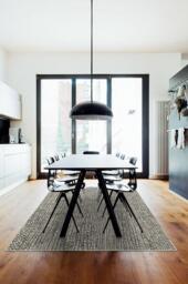 Crackle Black & White Tufted Rug - 90x150 - Machine Washable Area Rug - Kid & Pet Friendly - Indoor Rugs - Ruggable - thumbnail 2