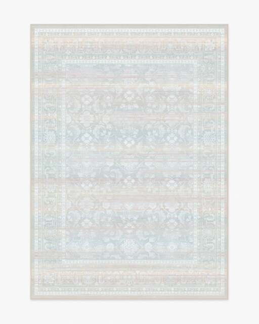 Ophelia Grey & Blue Rug - 150x215 - Machine Washable Area Rug - Kid & Pet Friendly - Indoor Rugs - Ruggable - image 1