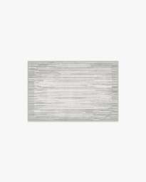 Striated Border Soft Grey Flatwoven Rug - 75x365 - Machine Washable Area Rug - Kid & Pet Friendly - Indoor Rugs - Ruggable - thumbnail 2