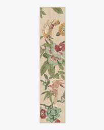 Bamboo & Bird Blush & Jade Rug by Sanderson - 75x365 - Machine Washable Area Rug - Kid & Pet Friendly - Indoor Rugs - Ruggable
