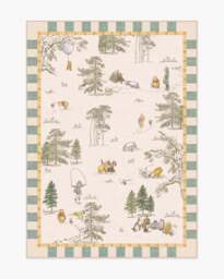 Storybook Grove Multicolour Rug Green - 90x150 - Machine Washable Area Rug - Kid & Pet Friendly - Indoor Rugs - Ruggable - thumbnail 2