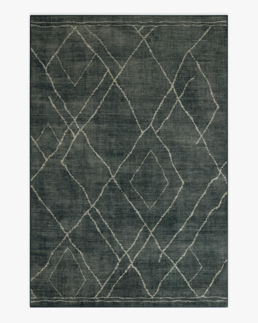 Matera Charcoal Rug - 185x275 - Machine Washable Area Rug - Kid & Pet Friendly - Indoor Rugs - Ruggable - image 1