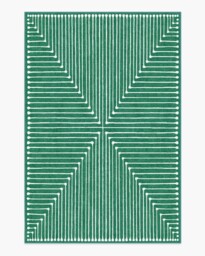 Inkdrop Green Rug by Jonathan Adler - 185x275 - Machine Washable Area Rug - Kid & Pet Friendly - Indoor Rugs - Ruggable - thumbnail 1
