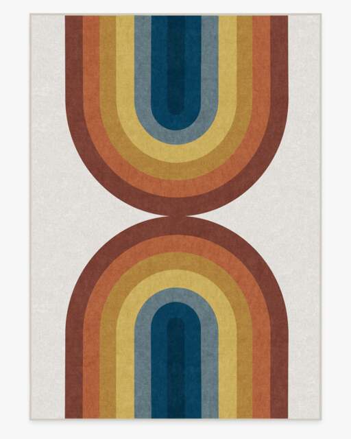 Absida Rainbow Flatwoven Rug - 305x425 - Machine Washable Area Rug - Kid & Pet Friendly - Indoor Rugs - Ruggable - image 1