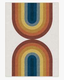 Absida Rainbow Flatwoven Rug - 305x425 - Machine Washable Area Rug - Kid & Pet Friendly - Indoor Rugs - Ruggable - thumbnail 1
