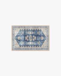 Pradera Navy Rug - 60x90 - Machine Washable Area Rug - Kid & Pet Friendly - Indoor Rugs - Ruggable - thumbnail 1