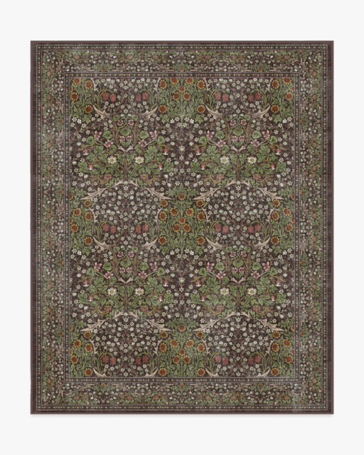Blackthorn Dark Wood Rug by Morris & Co. Brown - 245x305 - Machine Washable Area Rug - Kid & Pet Friendly - Indoor Rugs - Ruggable - image 1