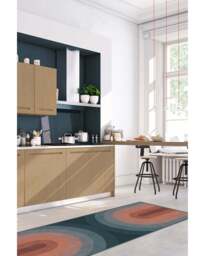 Absida Teal Flatwoven Rug - 200x290 - Machine Washable Area Rug - Kid & Pet Friendly - Indoor Rugs - Ruggable - thumbnail 2