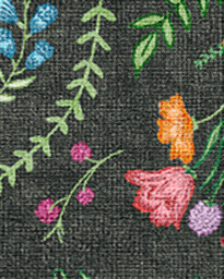Springtime Lullaby Charcoal Multicolour Rug - 90x150 - Machine Washable Area Rug - Kid & Pet Friendly - Indoor Rugs - Ruggable - thumbnail 2