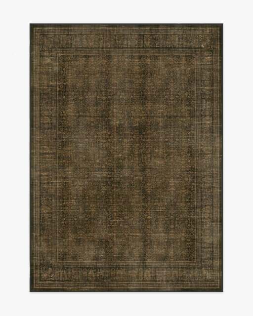 Vesper Olive & Gold Rug - 150x215 - Machine Washable Area Rug - Kid & Pet Friendly - Indoor Rugs - Ruggable - image 1