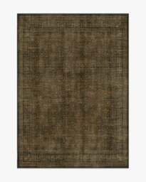 Vesper Olive & Gold Rug - 150x215 - Machine Washable Area Rug - Kid & Pet Friendly - Indoor Rugs - Ruggable