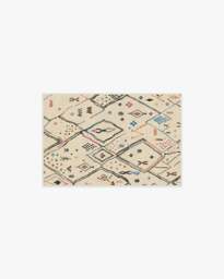 Pamir Ivory Multicolour Rug - 60x90 - Machine Washable Area Rug - Kid & Pet Friendly - Indoor Rugs - Ruggable - thumbnail 1