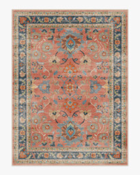 Calabria Coral Multicolour Flatwoven Rug - 275x365 - Machine Washable Area Rug - Kid & Pet Friendly - Indoor Rugs - Ruggable - thumbnail 1