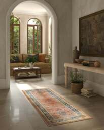 Calabria Coral Multicolour Flatwoven Rug - 275x365 - Machine Washable Area Rug - Kid & Pet Friendly - Indoor Rugs - Ruggable - thumbnail 2