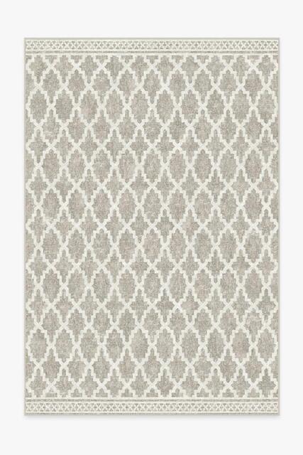 Cleo Trellis Natural Outdoor Rug - 185x275 - Machine Washable Area Rug - Kid & Pet Friendly - Outdoor Rugs - Ruggable - image 1