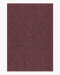 Inkdrop Burgundy Flatwoven Rug by Jonathan Adler - 185x275 - Machine Washable Area Rug - Kid & Pet Friendly - Indoor Rugs - Ruggable