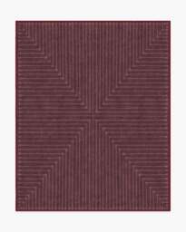 Inkdrop Burgundy Flatwoven Rug by Jonathan Adler - 185x275 - Machine Washable Area Rug - Kid & Pet Friendly - Indoor Rugs - Ruggable - thumbnail 2
