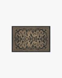 Sumaya Soft Black Flatwoven Rug by Martyn Lawrence Bullard - 60x90 - Machine Washable Area Rug - Kid & Pet Friendly - Indoor Rugs - Ruggable - thumbnail 1