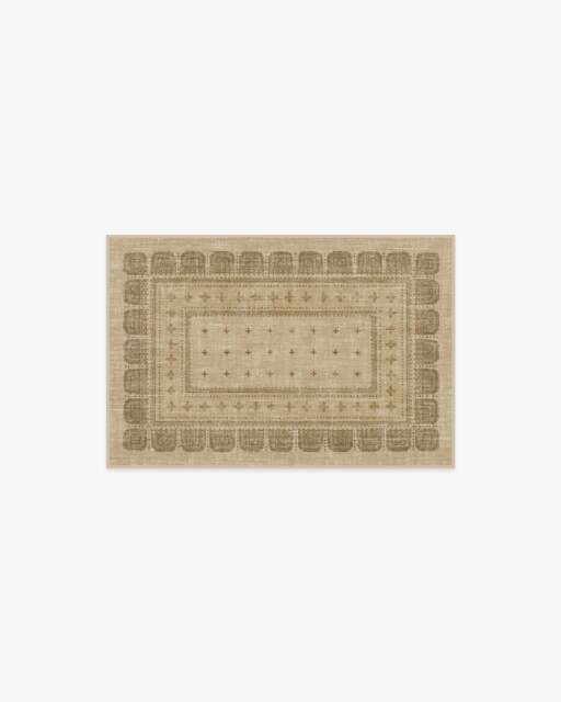 Beatrice Tan Flatwoven Rug - 60x90 - Machine Washable Area Rug - Kid & Pet Friendly - Indoor Rugs - Ruggable - image 1