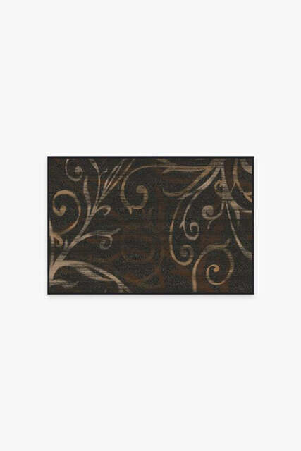 Ironwork Black Tufted Rug - 60x90 - Machine Washable Area Rug - Kid & Pet Friendly - Indoor Rugs - Ruggable - image 1