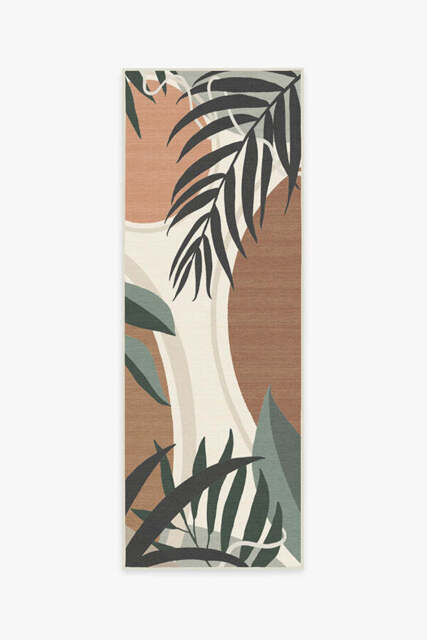Tulum Desert Sage Outdoor Rug - 75x215 - Machine Washable Area Rug - Kid & Pet Friendly - Indoor Rugs - Ruggable - image 1