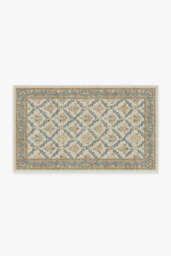 Bellflowers Ivory & Gold Rug by Morris & Co. - 305x425 - Machine Washable Area Rug - Kid & Pet Friendly - Indoor Rugs - Ruggable - thumbnail 2