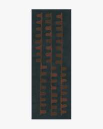 Veza Midnight & Coral Rug - 75x215 - Machine Washable Area Rug - Kid & Pet Friendly - Indoor Rugs - Ruggable - thumbnail 1