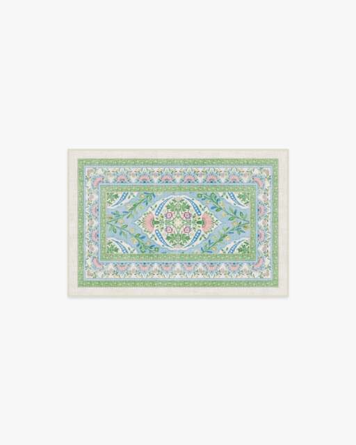 Skye Blue Multicolour Rug by Mrs. Alice - 60x90 - Machine Washable Area Rug - Kid & Pet Friendly - Indoor Rugs - Ruggable - image 1