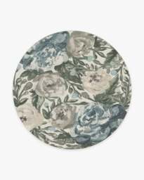 Camellia Jade Flatwoven Rug - 245 Round - Machine Washable Area Rug - Kid & Pet Friendly - Indoor Rugs - Ruggable - thumbnail 1