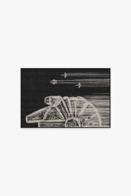 The Rebellion Rug Black & White - 60x90 - Machine Washable Area Rug - Kid & Pet Friendly - Indoor Rugs - Ruggable - image 1