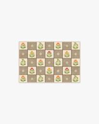 Cottage Trellis Taupe Flatwoven Rug Beige - 60x90 - Machine Washable Area Rug - Kid & Pet Friendly - Indoor Rugs - Ruggable - thumbnail 1