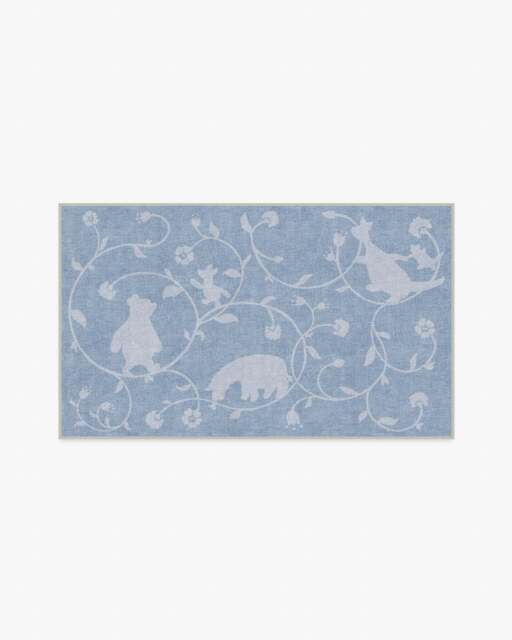 Once Upon a Gathering Soft Blue Flatwoven Rug - 90x150 - Machine Washable Area Rug - Kid & Pet Friendly - Indoor Rugs - Ruggable - image 1