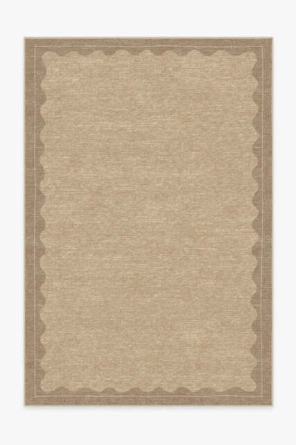 Orla Tan Rug - 185x275 - Machine Washable Area Rug - Kid & Pet Friendly - Indoor Rugs - Ruggable - image 1