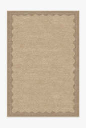 Orla Tan Rug - 185x275 - Machine Washable Area Rug - Kid & Pet Friendly - Indoor Rugs - Ruggable - thumbnail 1