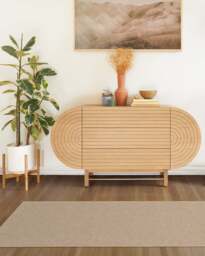 Warm Sand Re-Jute Rug - 75x215 - Machine Washable Area Rug - Kid & Pet Friendly - Indoor Rugs - Ruggable - thumbnail 2