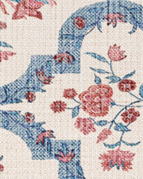 Elodie Currant & Ocean Outdoor Rug - 90x150 - Machine Washable Area Rug - Kid & Pet Friendly - Indoor Rugs - Ruggable - thumbnail 3