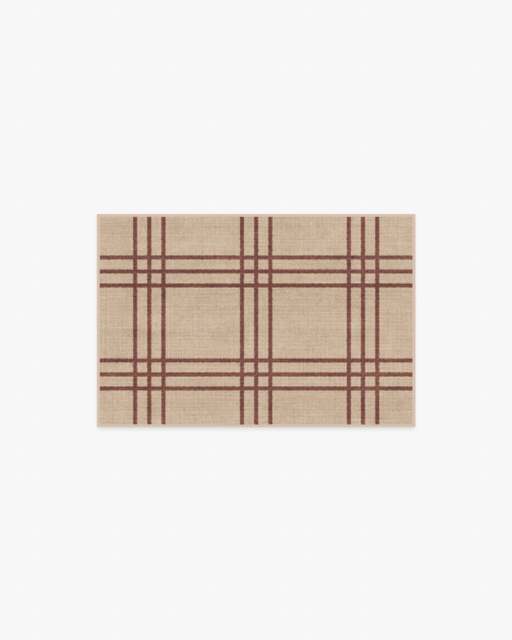 Pierre Rust & Natural Flatwoven Rug - 60x90 - Machine Washable Area Rug - Kid & Pet Friendly - Indoor Rugs - Ruggable - image 1