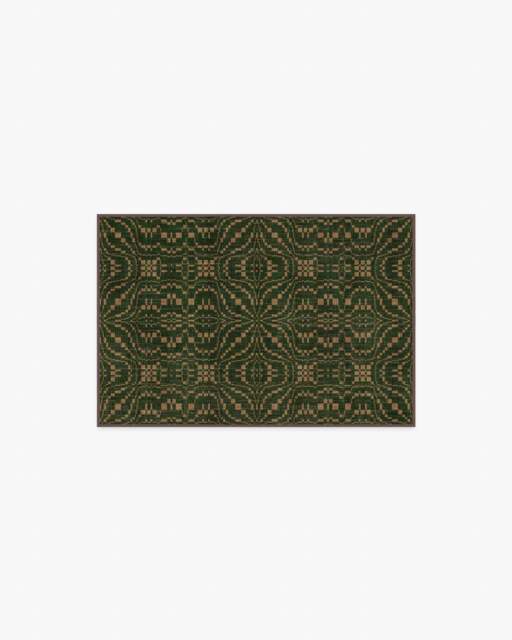 Hearthstone Green Rug - 60x90 - Machine Washable Area Rug - Kid & Pet Friendly - Indoor Rugs - Ruggable - image 1