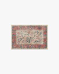 Lilou Currant & Teal Green Rug - 60x90 - Machine Washable Area Rug - Kid & Pet Friendly - Indoor Rugs - Ruggable - thumbnail 1