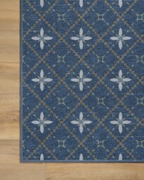 Alva Navy Flatwoven Rug - 60x90 - Machine Washable Area Rug - Kid & Pet Friendly - Indoor Rugs - Ruggable - thumbnail 2