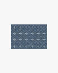 Alva Navy Flatwoven Rug - 60x90 - Machine Washable Area Rug - Kid & Pet Friendly - Indoor Rugs - Ruggable - thumbnail 1