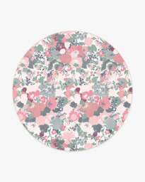 Parchment Shadow Pink Rug by Liberty - 245 Round - Machine Washable Area Rug - Kid & Pet Friendly - Indoor Rugs - Ruggable