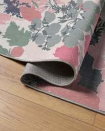 Parchment Shadow Pink Rug by Liberty - 245 Round - Machine Washable Area Rug - Kid & Pet Friendly - Indoor Rugs - Ruggable - thumbnail 3