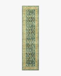 Soledad Gold & Teal Rug - 75x215 - Machine Washable Area Rug - Kid & Pet Friendly - Indoor Rugs - Ruggable - thumbnail 2