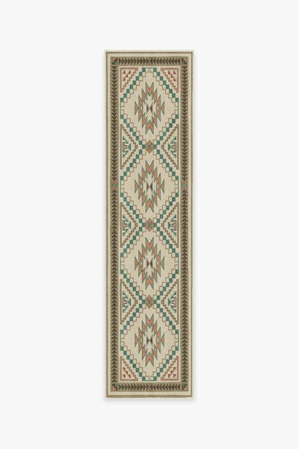 Desert Sunrise Outdoor Rug Beige - 75x305 - Machine Washable Area Rug - Kid & Pet Friendly - Indoor Rugs - Ruggable - image 1