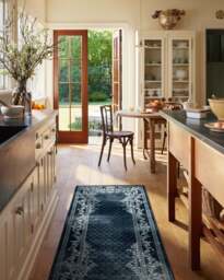 Juliet Navy Rug - 75x215 - Machine Washable Area Rug - Kid & Pet Friendly - Indoor Rugs - Ruggable - thumbnail 2