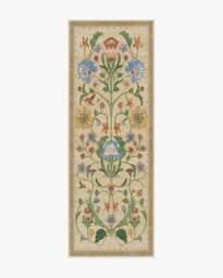 Protea Natural Rug by Iris Apfel - 75x215 - Machine Washable Area Rug - Kid & Pet Friendly - Indoor Rugs - Ruggable - thumbnail 1